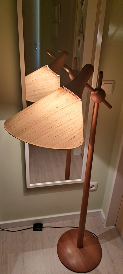 Lampadaire en teck Dyrlund – Original danois moderne du milieu du siècle