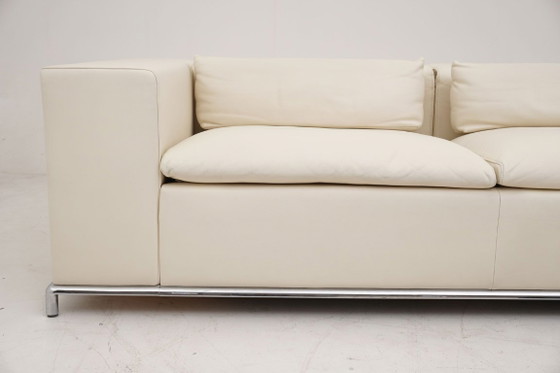 Image 1 of de Sede DS 7 desede Canapé d'angle Canapé d'angle Pouf en cuir beige classique