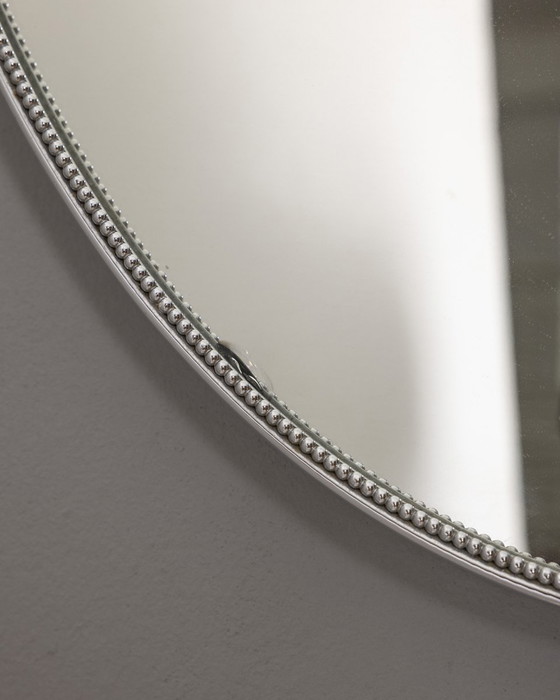 Image 1 of Vintage 70s wall mirror chrome metal Italian design