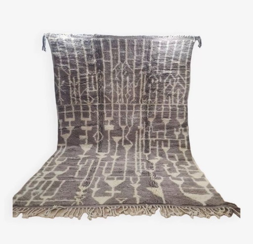 Grand tapis berbère MRIRT vintage laine exceptionnelle 300 x 200 cm