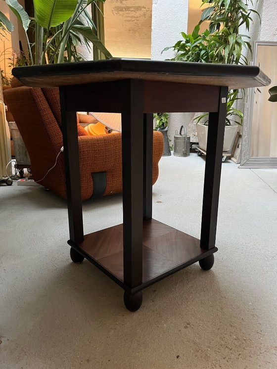 Image 1 of Mesa auxiliar hexagonal Art Déco