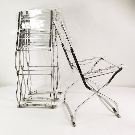 Image 1 of Set di sedie pieghevoli di design, Maison & Jardin Paris, anni '70