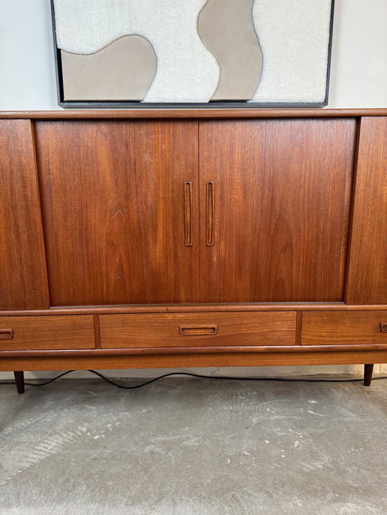 Image 1 of Danish Teak Sideboard With Bar Section and Drawers