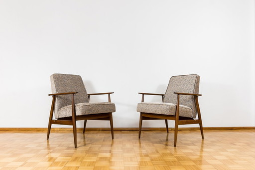Fauteuils vintage, Type 300-190 par H. Lis, Pologne, années 1970, ensemble de 2