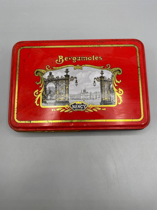 Boîte en fer lithographiée, bonbons Nancy Bergamot – Place Stanislas Gates – années 1950-1970 – decoratieve objecten, Rococo