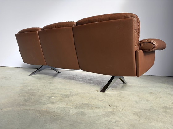 Divano De Sede DS31 in pelle marrone, anni '70 – Divani, Metallo (photo 8 of 10)