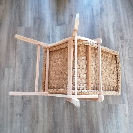 Image 1 of Mid Century Fauteuil Met Zitting Van Zeegraskoord