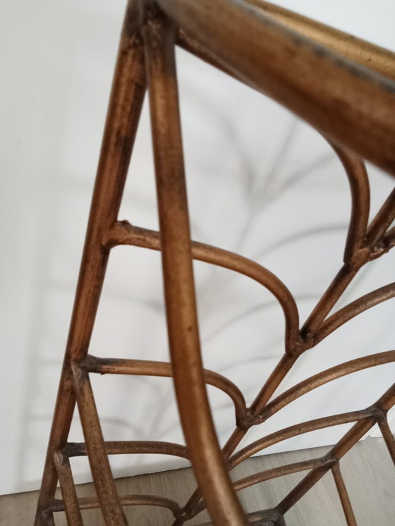 Image 1 of 3 delig Palazzo art / art nouveau vestibule set spiegel kapstok paraplu houder goud metaal kleur