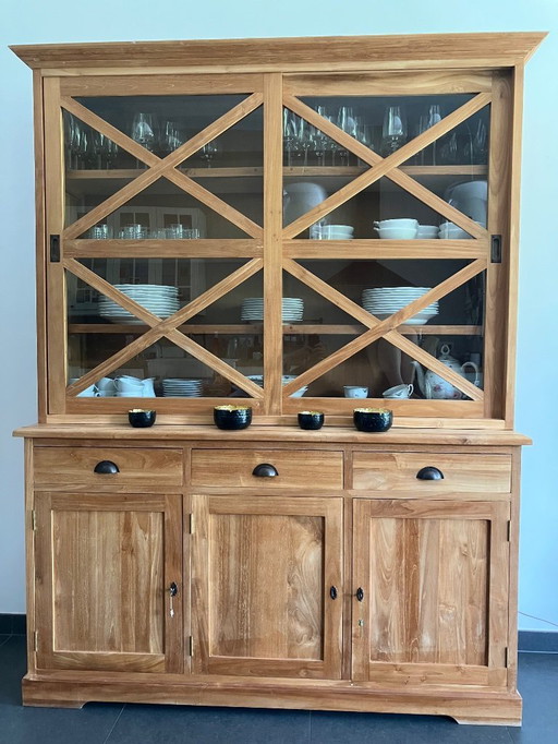 Display cabinet in quality teak