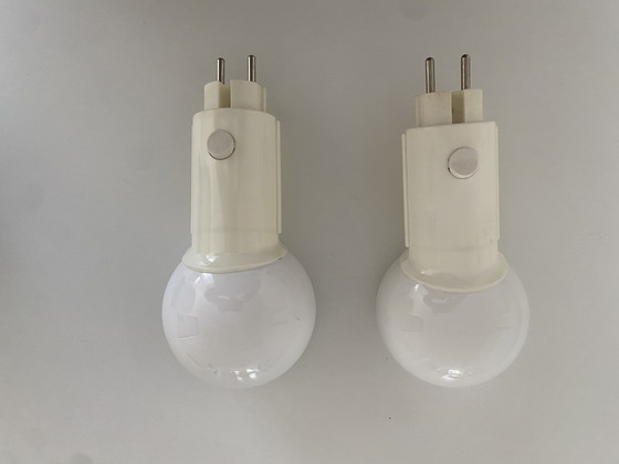 Image 1 of 2x Vrieland design - faretto da parete con spina - lampada con spina - Olanda - anni '80