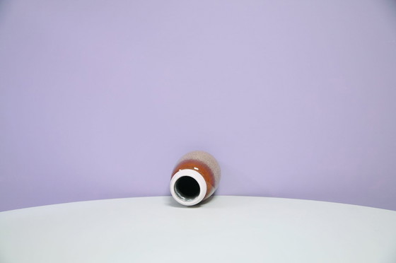 Image 1 of bruine gestippelde West Germany vaas