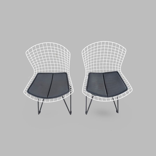 2er Set Original Harry Bertoia Stühle Knoll Intenational 1970er