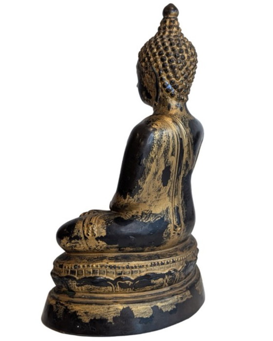 Bouddha en bronze doré de style Mandalay – Myanmar – Objets déco, Gold (photo 6 of 10)