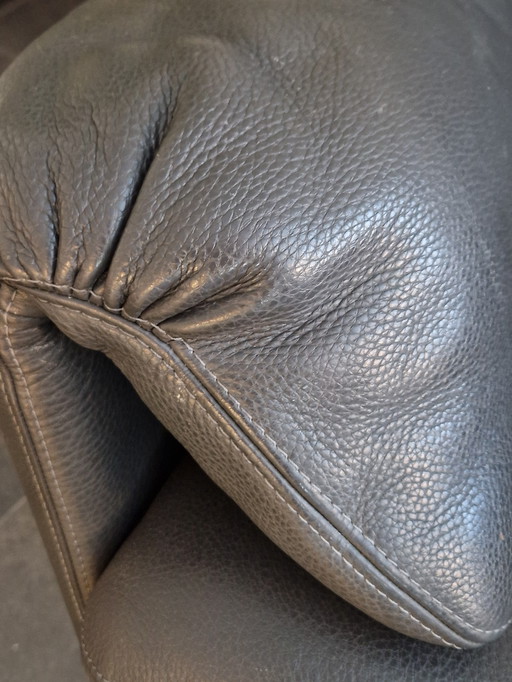 Fauteuil pivotant en cuir Leolux Cece