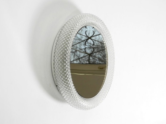 Image 1 of Stunning 1960s illuminated Limburg crystal glass wall mirror