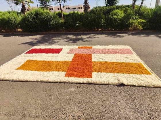 Handmade Beni Ouraine Rug, Traditional Craftsmanship, Size 150/250 cm – Rugs & carpets, Wool (photo 6 of 6)