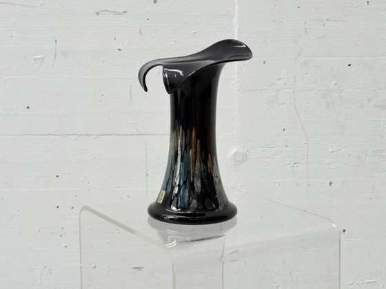 Image 1 of Iridescent EISCH studio glass vase, signed, 1970s