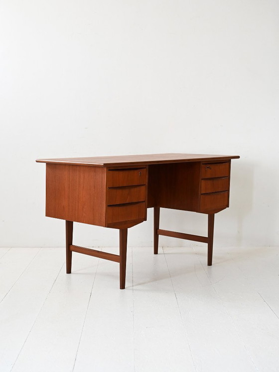 Image 1 of Scrivania danese indipendente in teak, anni '50/'60