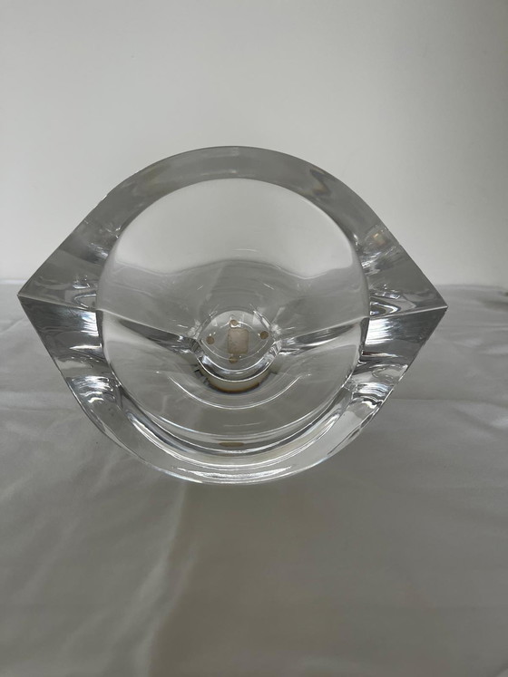 Image 1 of Elegante ciotola decorativa vintage in cristallo Orrefors con sfera rimovibile.