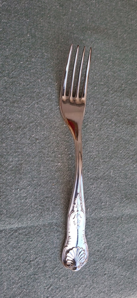 Image 1 of Luxe verzilverd bestek, Kings Pattern, Fleuron, Christofle