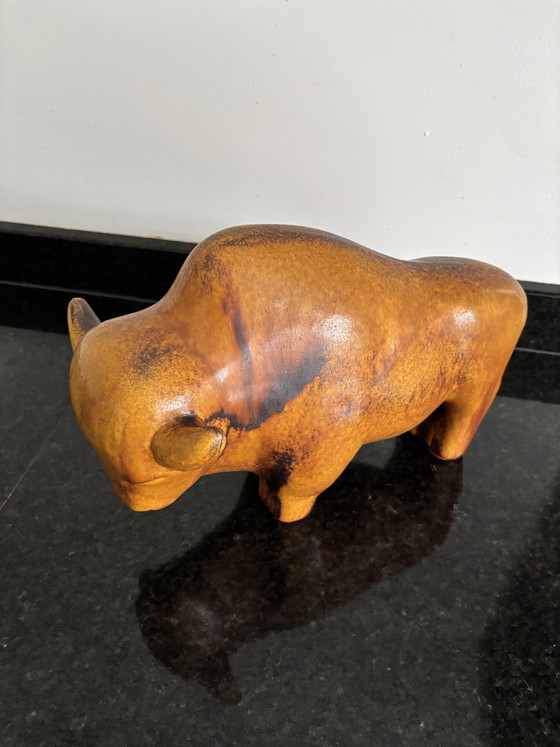 Bisonte/Toro Vintage Ruscha Keramik Kurt Tschörner Anni '60 – Oggetti decorativi, Ceramic (photo 7 of 7)