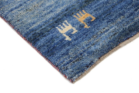 Image 1 of Original Perserteppich Gabbeh Ghashghai Orientteppich 140 cm x 83 cm Alt Natur