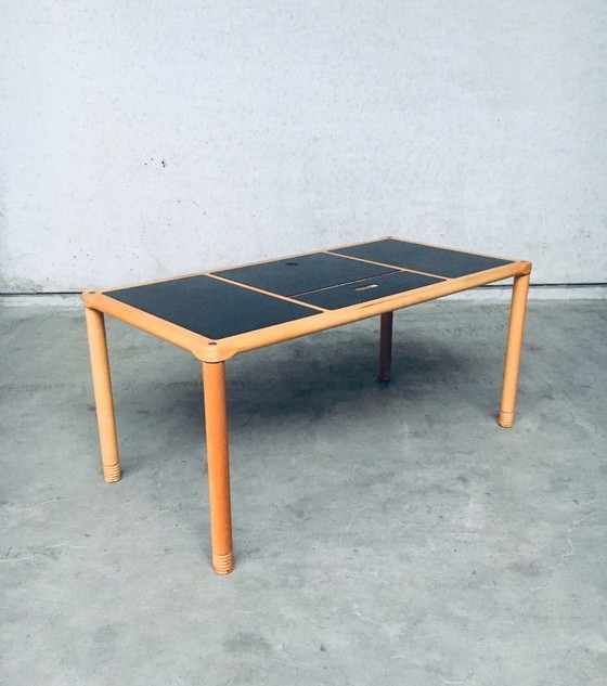 Image 1 of Scandinavian Ergonomic Design Writing Desk and Stool, Stokke 1980's