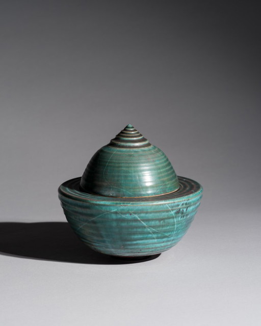 Studio Ceramic Box Duo – Mario Enke, Duitsland, 2010 · Sculpturale containers van steengoed, gebakken in reductieoven