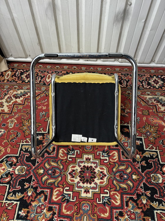 Image 1 of Vintage buisframe eetkamerstoelen