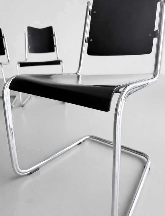Image 1 of Set of 4 Vintage Tecta B11 Cantilever Chairs, Jean Prouve