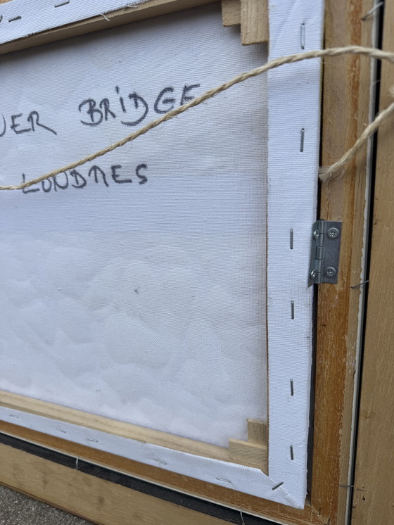 Image 1 of Modernist oil painting on canvas