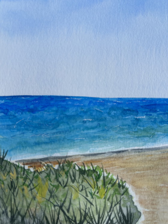 Image 1 of Seaside watercolor