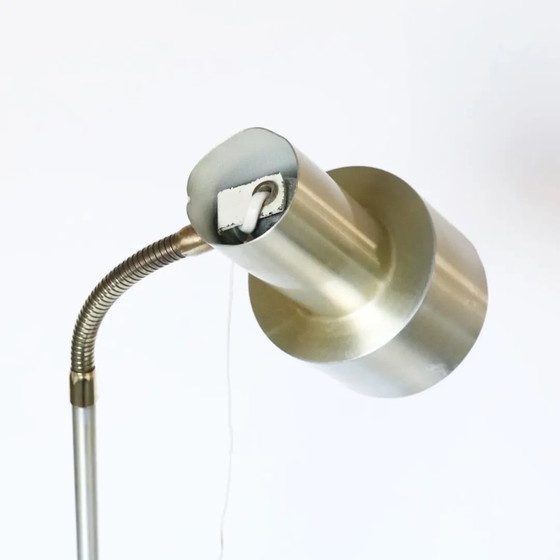 Image 1 of Vintage Swedish Brass Floor Lamp