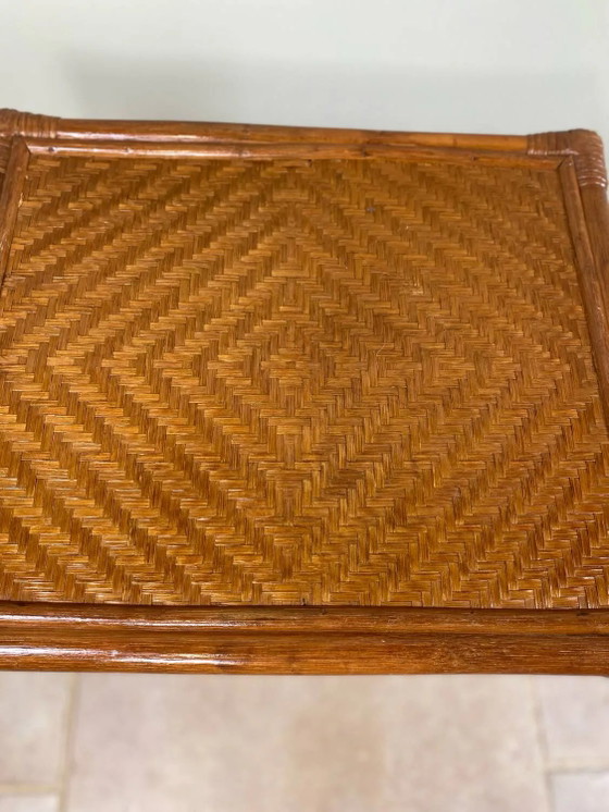 Nest of tables in rattan – Side tables, Wicker, Vintage (photo 5 of 19)