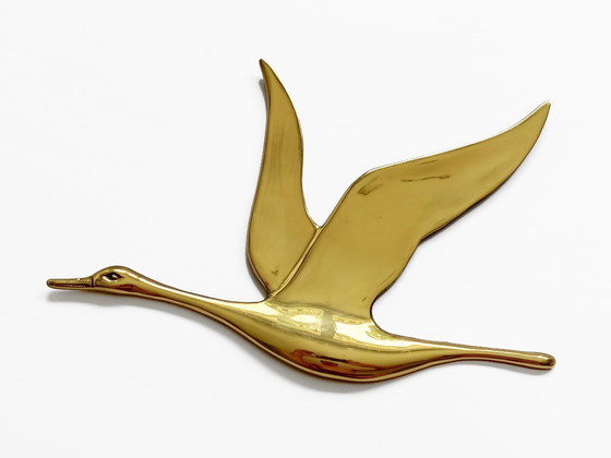 Image 1 of decorazione da parete anatre vintage in ottone