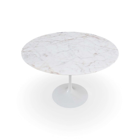 Tavolo da pranzo Knoll Saarinen Tulip originale 107cm Marmo Vintage, Knoll International, Tavoli da pranzo (foto 4 di 8)