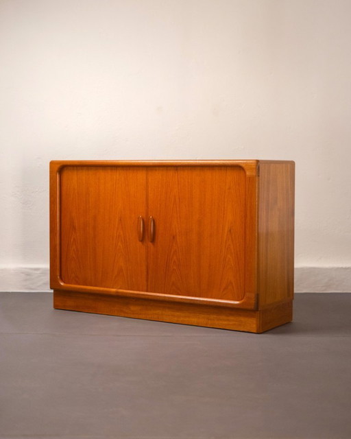 Danish Teak Sideboard with tambour doors by Dyrlund, circa 1970