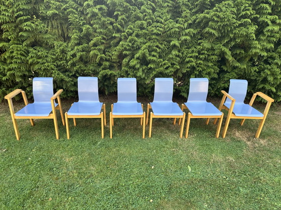 Wilkhahn - Stapelbare stoelen van beukenhout en multiplex – Eetkamerstoelen, Wood (photo 4 of 15)