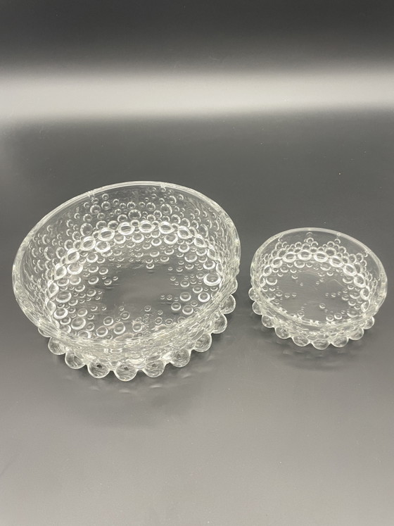 Walther Glas Bolero Bubbles Ciotola da dessert Ø 12 cm Vintage anni '70 – Walther Kristallglas, Stoviglie (photo 6 of 6)