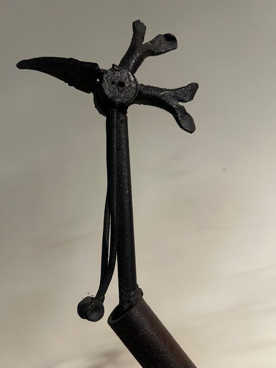 Skulptur aus Recyclingmaterial: Hahn – Bildhauerei, Metal, Stone (photo 15 of 20)