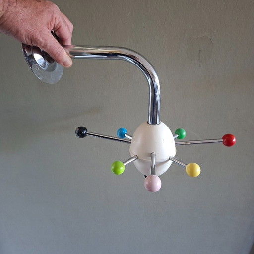 Perchero Sputnik Saturno, diseño de los años 80 – kapstokken, Wood, Plastic (photo 2 of 13)