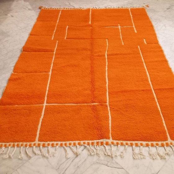 Image 1 of Handmade orange rug, 200cm x 300cm