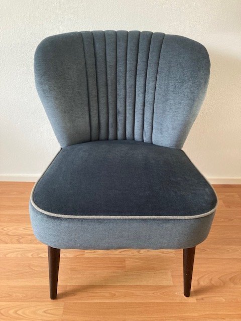 Image 1 of Chaise longue 'Smoker' bleu-gris Dutchbone