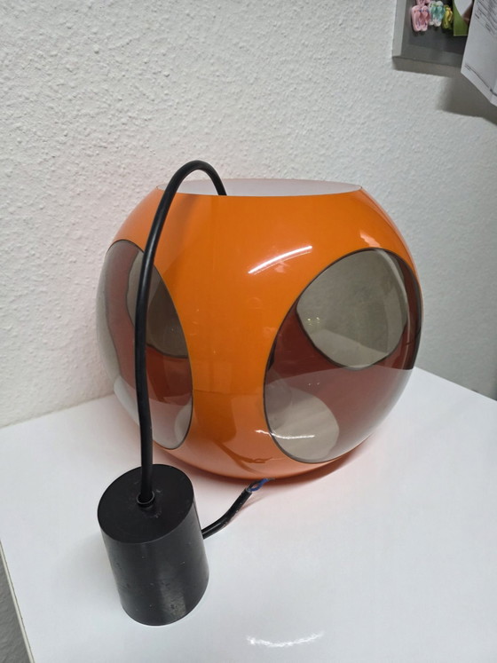 Lampada a sospensione 'Bug Eye' Space Age arancione massiccia vintage anni '70 – Lampade a sospensione, Altro (photo 4 of 11)