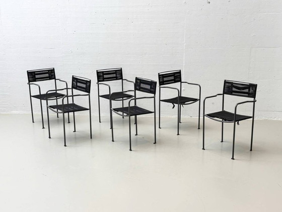 Image 1 of Spaghetti chairs with mesh upholstery by Giandomenico Belotti for Alias