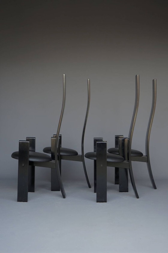 Image 1 of 4x Golem Esstischstühle von Vico Magistretti