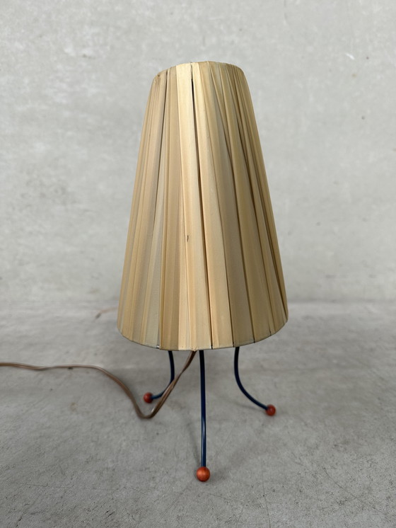 Image 1 of 1950's tripod table lamp