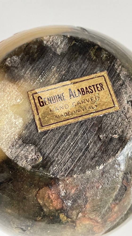 Image 1 of Bougeoir Pierre d'Albâtre Italy Vintage