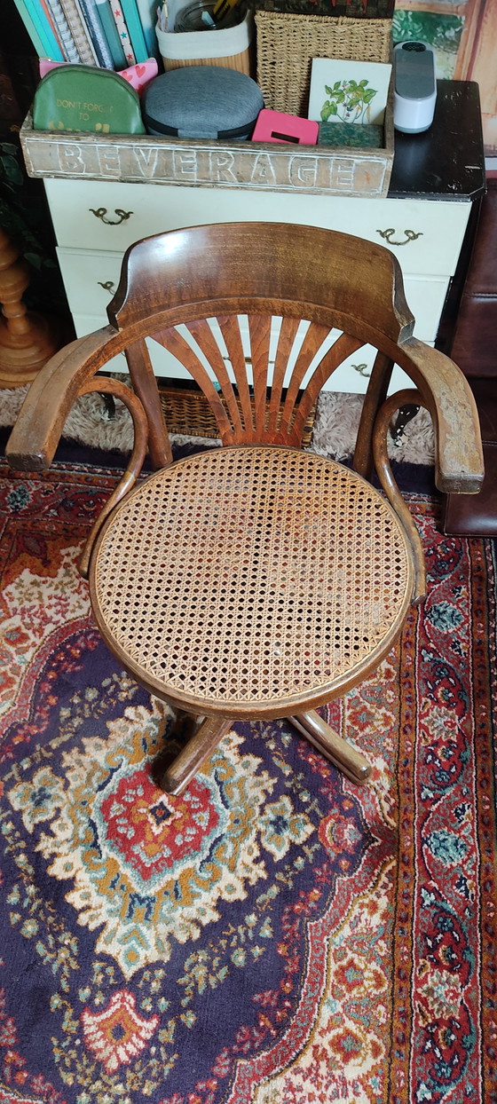 Sedia girevole vintage Ligna Captain – Sedie girevoli, Metal, Wood (photo 11 of 11)