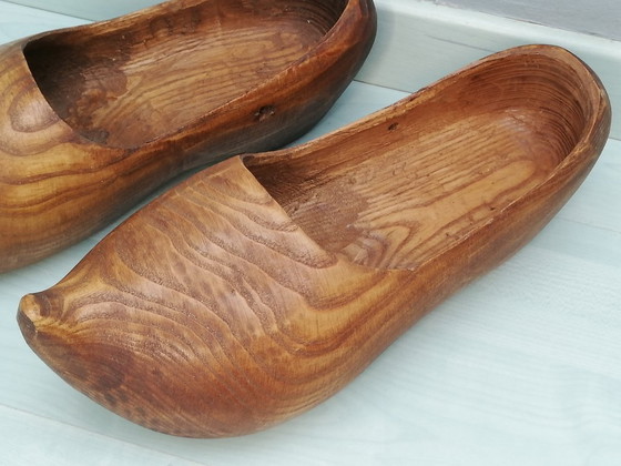 Image 1 of Ein Paar antike Holzclogs